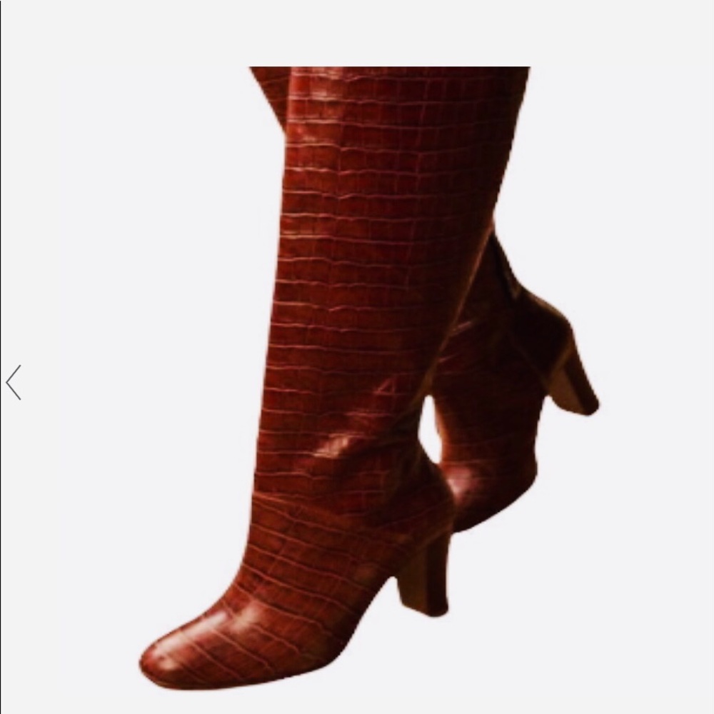 Jones NEWYORK Dark Red Wine Signature Tall Nina Boots.Brand New No Box